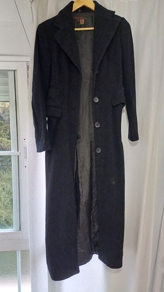 Abrigo negro largo - Talla S