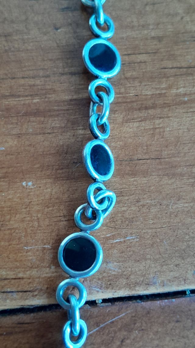 Collar Plata - Piedras azules.