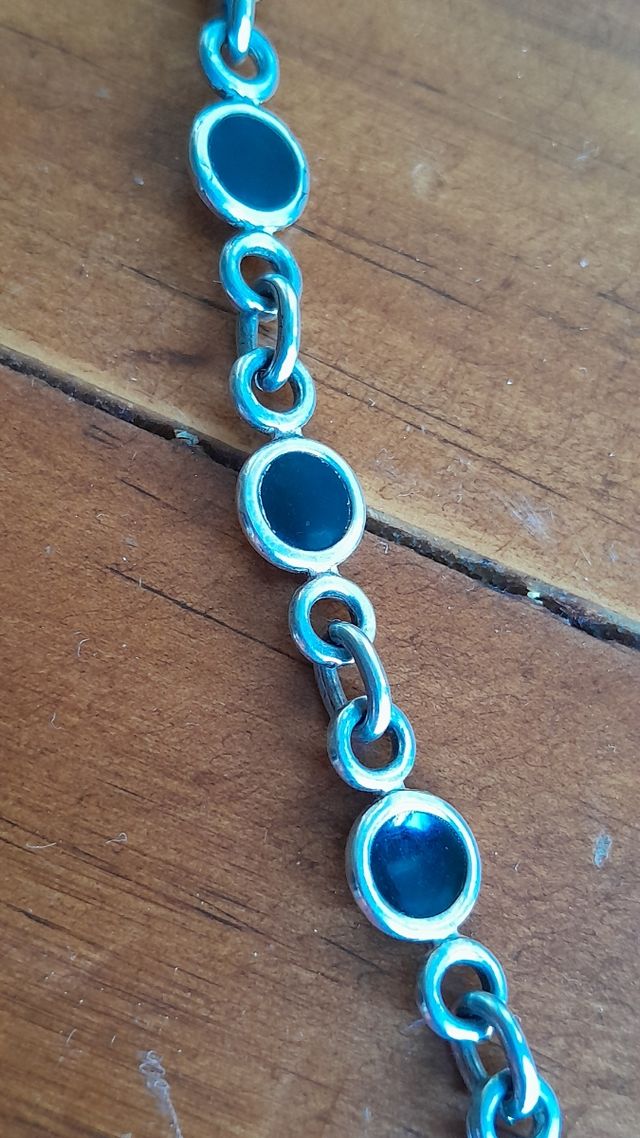 Collar Plata - Piedras azules.