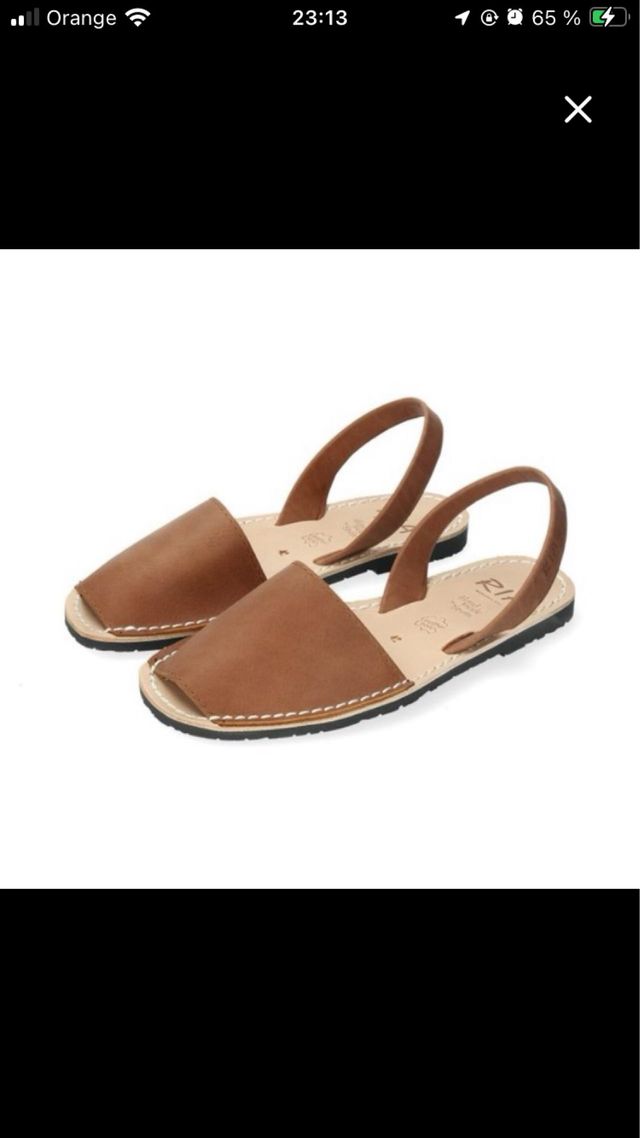 Menorquinas piel marrón 43 45 46 marca ria