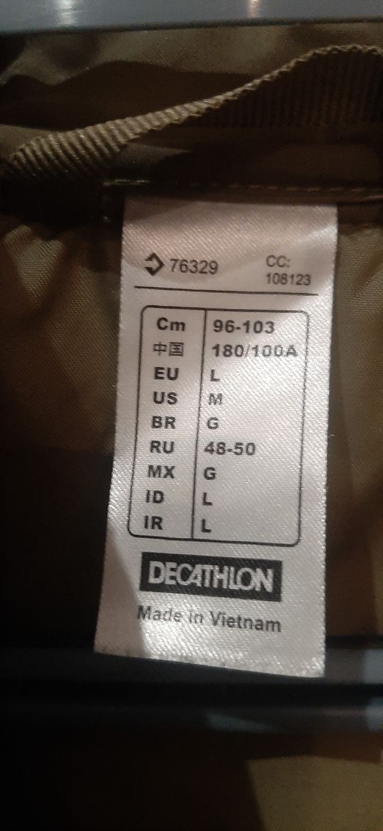 Giubbotto Decathlon Verde - Tg L