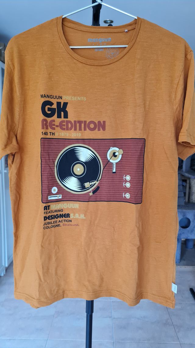 Camiseta Mangun Re-Edición Retro Naranja