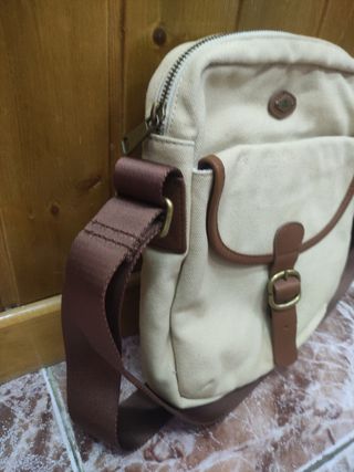 Bolso bandolera P&H beige