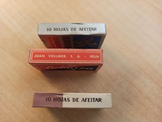 Cuchillas antiguas barbero, hojas de afeitar