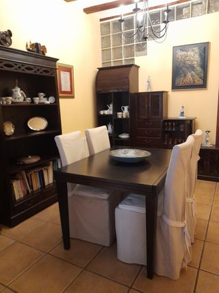 Comedor teka-madera 6 sillas ¡URGE VENDER!
