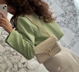 Blazer corto Zara - Verde vibrante