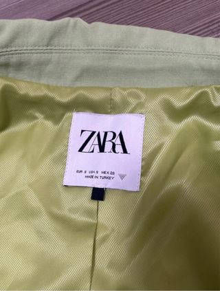 Blazer corto Zara - Verde vibrante