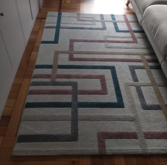 3 Alfombras acrílicas - Beige y multicolor