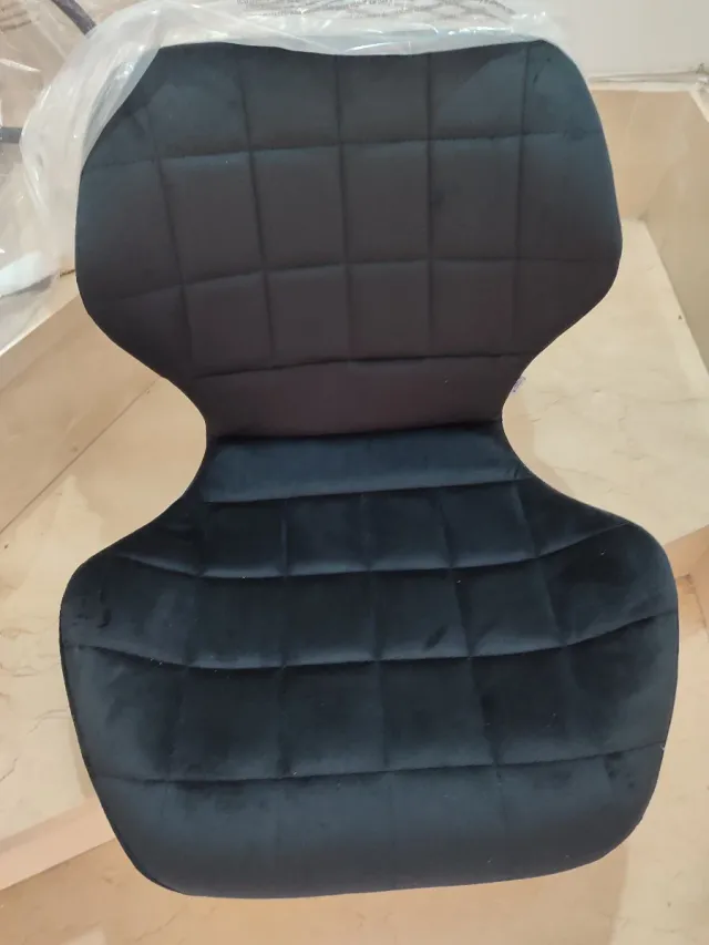 ✅Taburete bar cocina negro terciopelo nuevo