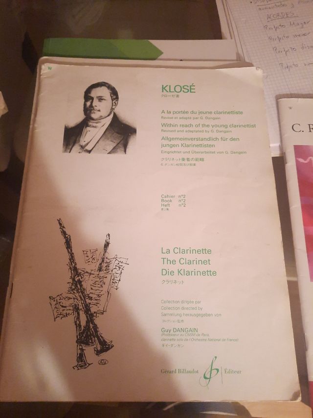 Libros clarinete Klose y Rose
