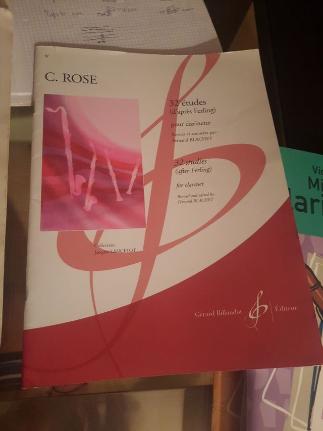 Libros clarinete Klose y Rose