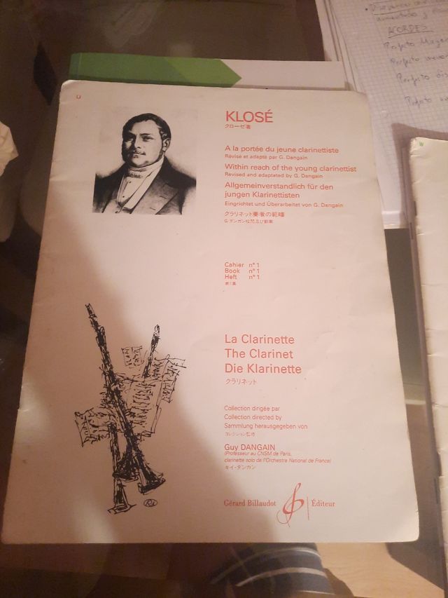 Libros clarinete Klose y Rose