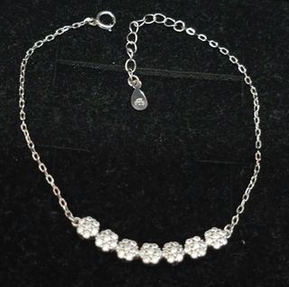 Pulsera plata 925 - Flores