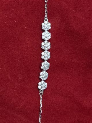 Pulsera plata 925 - Flores