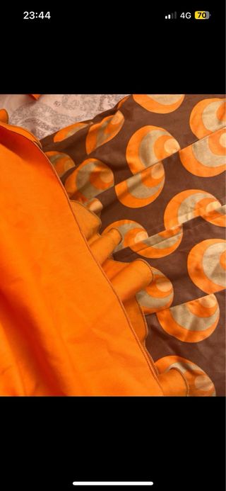 Traje Flamenca marrón-naranja