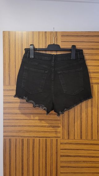Shorts vaqueros Zara negros rotos