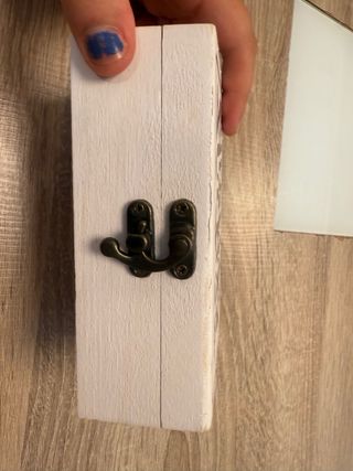 Caja Decorativa Madera Blanca