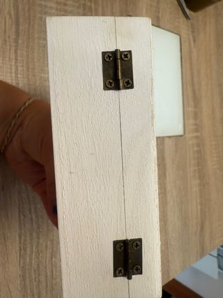 Caja Decorativa Madera Blanca