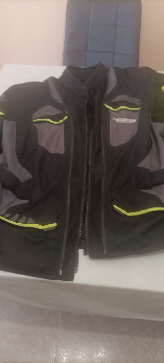 Chaqueta moto Onboard 4S negra/fluor