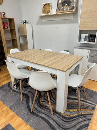 Mesa extensible + 6 sillas