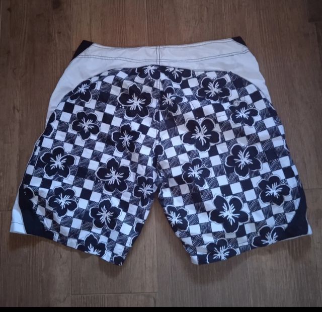 Bañador hombre blanco y negro