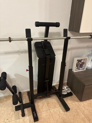 Banco pesas Marcy + mancuernas