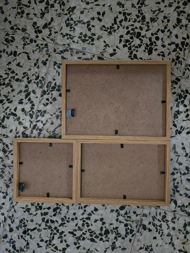 Marcos fotos triple glitter