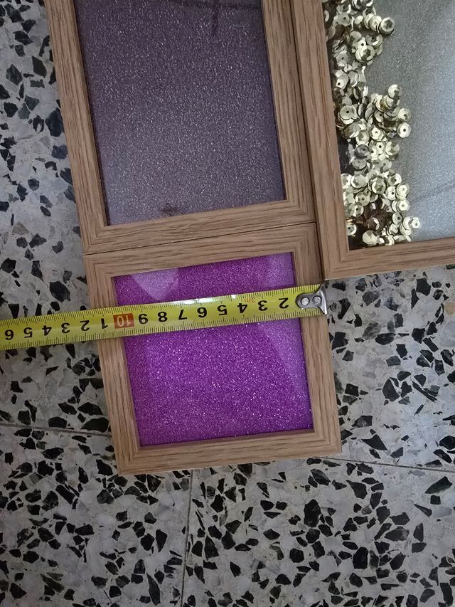 Marcos fotos triple glitter