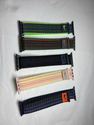 Correa Apple Watch Beige/Naranja