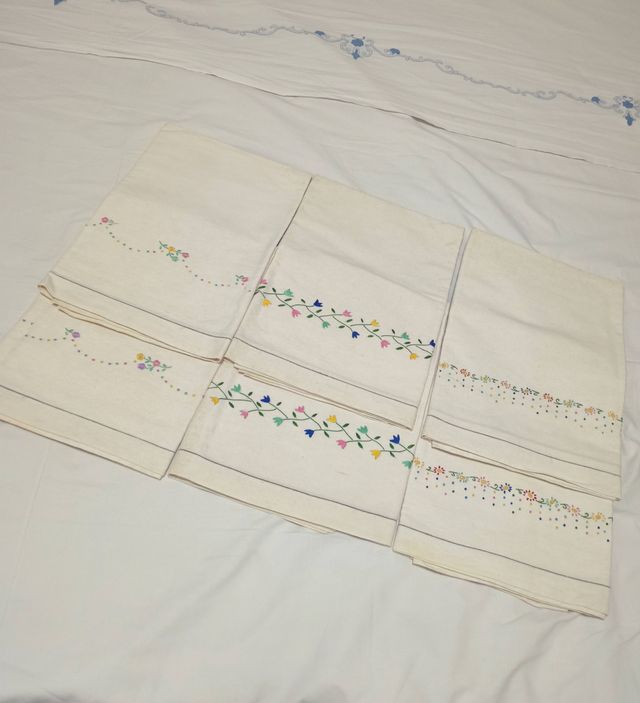 Set completo di 6 asciugamani in tela di lino