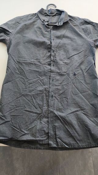 Camicia Sisley Grigia Maniche Corte