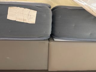 2 camas articuladas Ergolatex 90cm - Gris