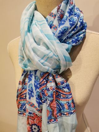 *Fular Pañuelo Pareo Vestido Azul*