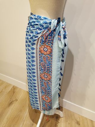 *Fular Pañuelo Pareo Vestido Azul*