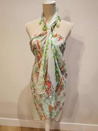 *Fular Pañuelo Pareo Vestidos Verde*