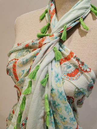 *Fular Pañuelo Pareo Vestidos Verde*