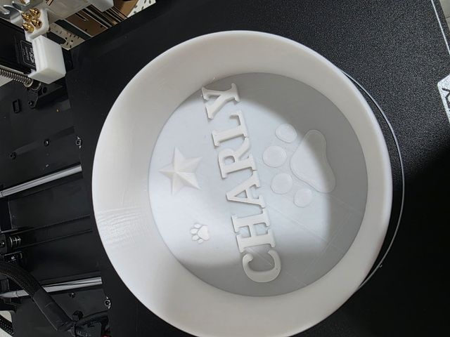 Comedero para mascota personalizado .