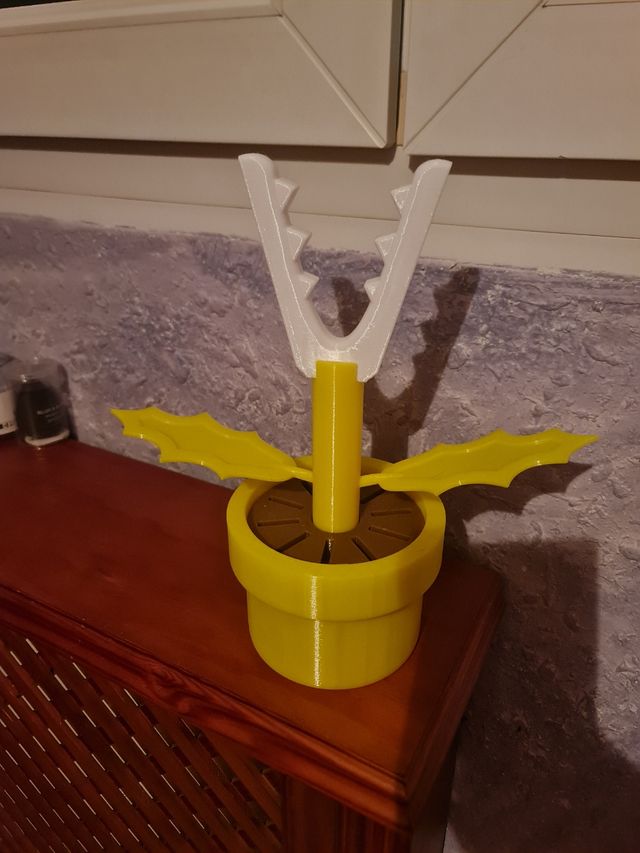 Soporte y Mando Planta Piraña Nintendo Switch