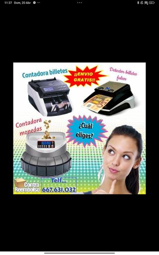Contadora y detector de billetes