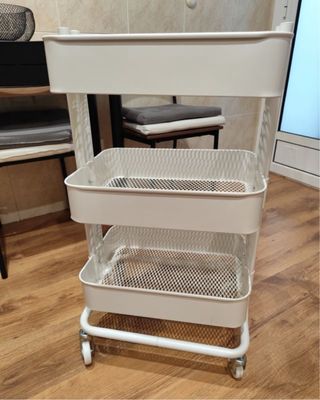 Carrito IKEA RASKOG blanco 35x45x77cm