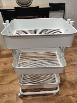 Carrito IKEA RASKOG blanco 35x45x77cm
