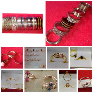 Anillos oro y plata - Joyas variadas