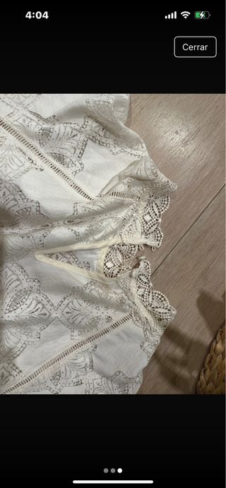 Blusa blanca encaje