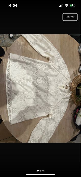 Blusa blanca encaje
