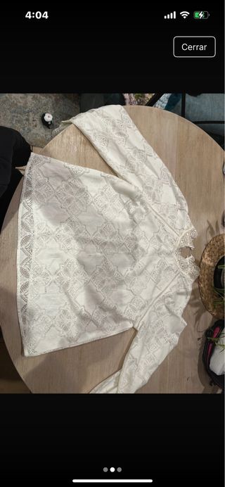 Blusa blanca encaje