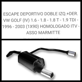 Escape doble ASSO VW Golf Mk4 GTI/R32
