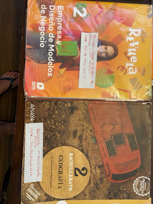 libros 2 de bachillerato , SM y Ansya