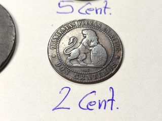 Lote Gobierno Provisional 1, 2, 5, 10 Cts. 1870
