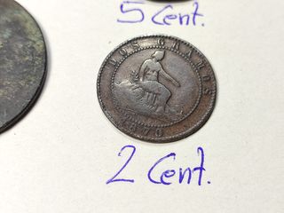 Lote Gobierno Provisional 1, 2, 5, 10 Cts. 1870