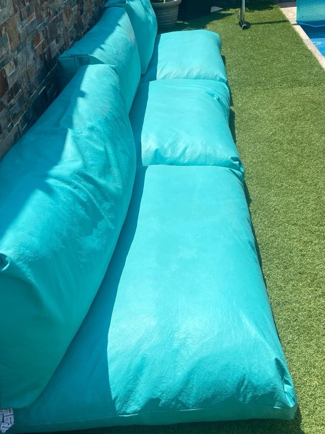 Cojines Happers turquesa - Sofá pallet